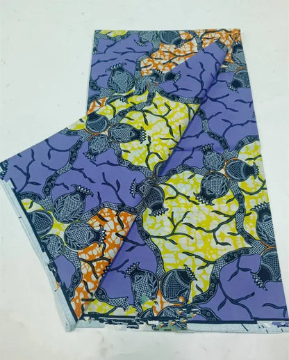 Ankara Wax Fabric 2024 High Quality African Wax Print Fabric 100% Cotton African Guaranteed Veritable Real Wax For Dresses