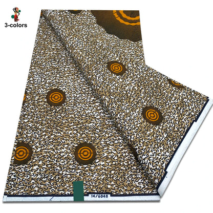 New Arrival High Quality Original 100% Cotton Wax Print Guaranteed Veritable Ankara African Real Wax Fabric Soft Pagne for Dress