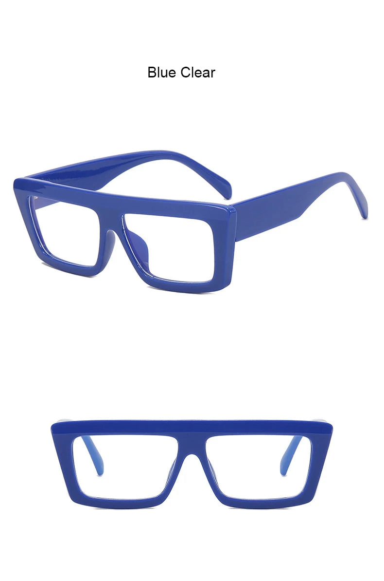 Retro Rectangle Reading Glasses Women 2025 Fashion Transparent Anti Blue Rays Female Eyeglasses Optical Eye Prescription 0 ~ +6