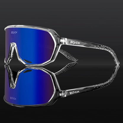 SCVCN Fashion Sports Running Glasses Outdoor Bicycle Drive Hiking Sunglasses Men MTB Cycling Sunglasses Women Road Bike Glasses