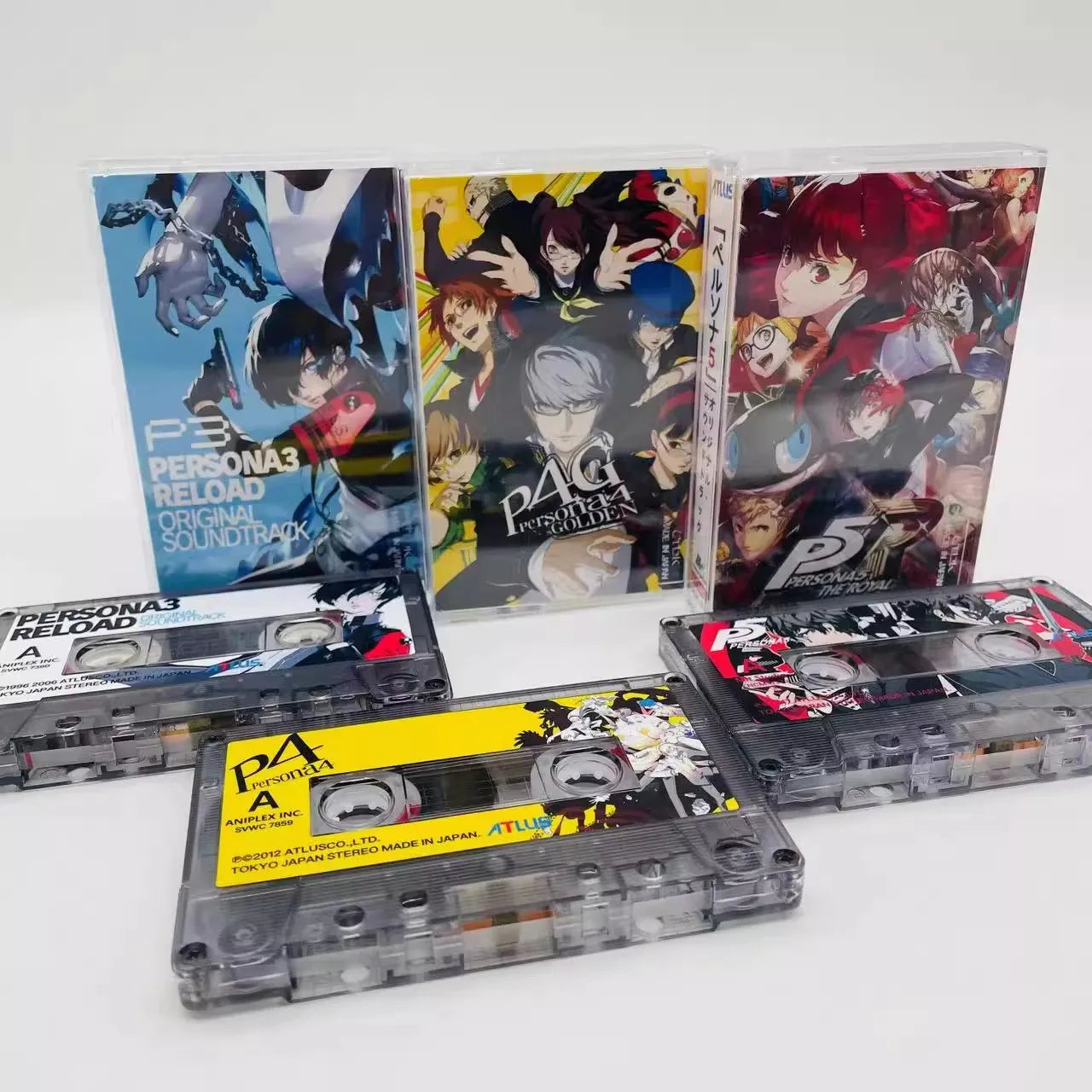 Game PERSONA Shoji Meguro Music Tape Greatest Hits OST Album 3pcs Cassettes Cosplay Walkman Recorder Soundtracks Box Party Music