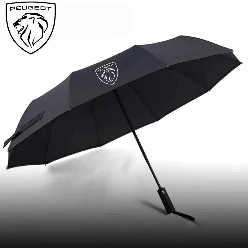 For Peugeot 206 5008 207 208 301 308 407 408 508 2008 3008 4008 GT RCZ GTLine Car Automatic Folding Windproof Sunshade Umbrella