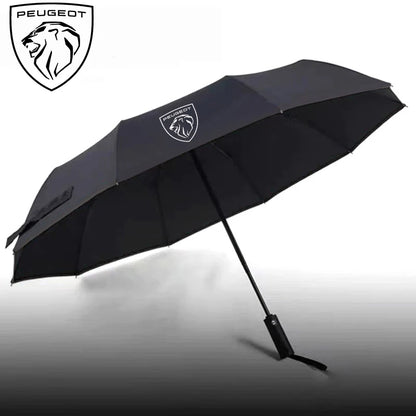 For Peugeot 206 5008 207 208 301 308 407 408 508 2008 3008 4008 GT RCZ GTLine Car Automatic Folding Windproof Sunshade Umbrella