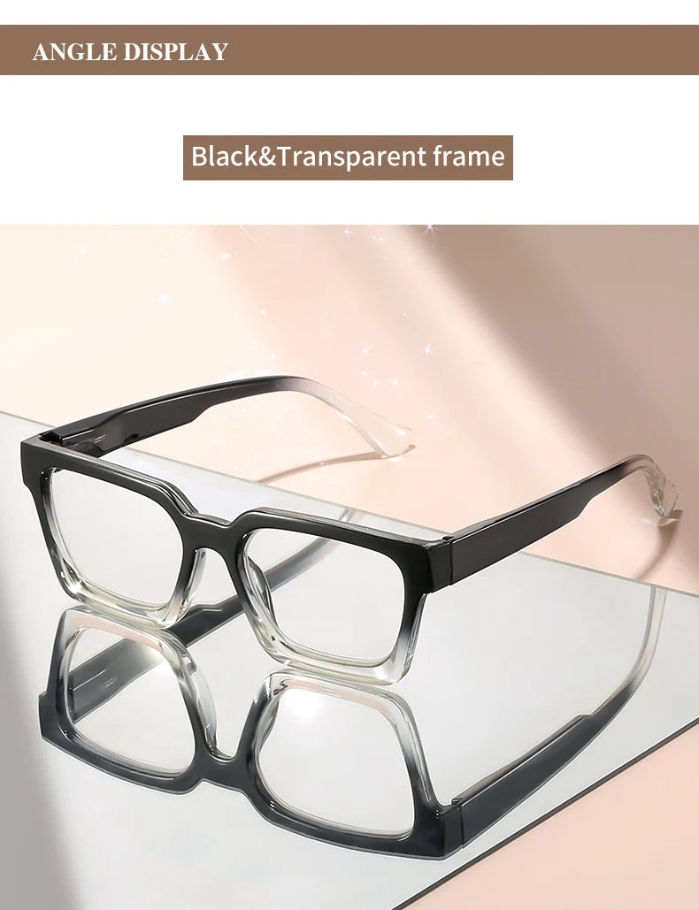 The small square frame reading glasses are classic, retro, simple and comfortable for daily wear. They are reading glasses