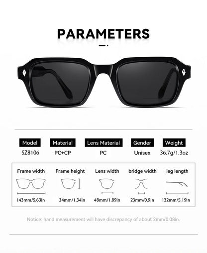 O-Q CLUB Uv400 Polarized Sunglasses Men 2024 Lunette Men's Glasses Women Eyewear Sunglass Luxury Women's Eyepieces Man Lenses