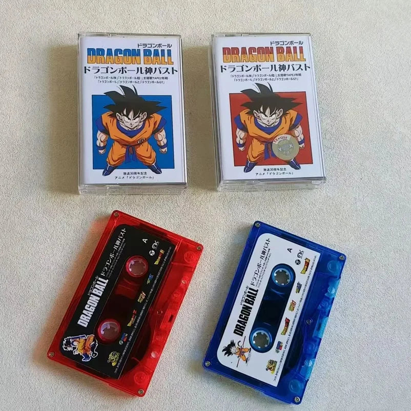 Anime Dragon Ball Hiroki Takahashi Music Tape 30th Anniversary Album 2pcs Cassettes Cosplay Walkman Car Recorder Soundtracks Box