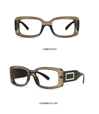 Vintage Black Square Reading Glasses Women 2025 Luxury Brand Blue Light Blocking Computer Presbyopia Eyeglasses Diopter 0~+ 6.00