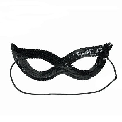 20pcs Women Girl Sequins Sexy Cat Eye Mask Venetian Carnival Masquerade Half Face Ball Masks Birthday Party  Wedding Festival
