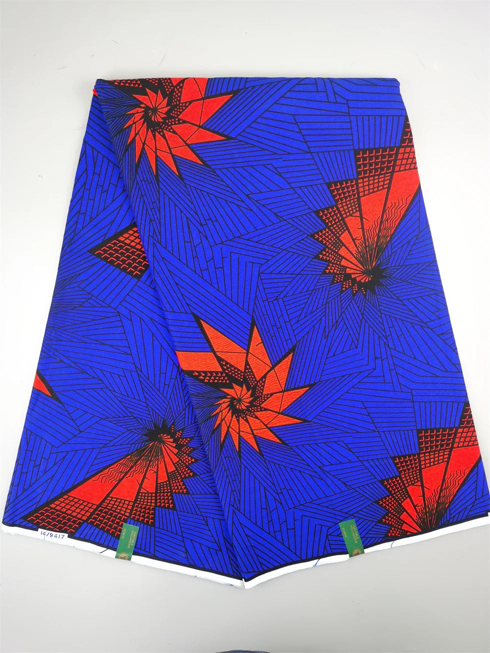 Dutch Hollandais Printed Fabric for African Classical Dress Veritable Real Wax Guaranteed 100% Cotton 6 Yards