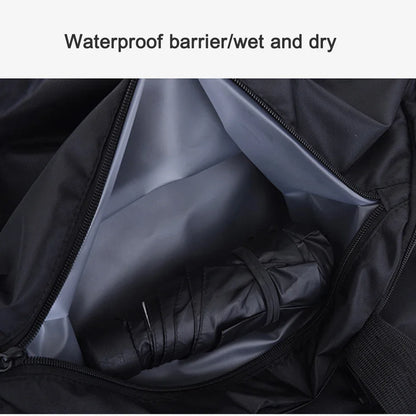 Fitness Bag Oxford Dry Wet Gym Bag Large Capacity Fitness Training Bag Shoe Compartment Wear-resistant for Men Women