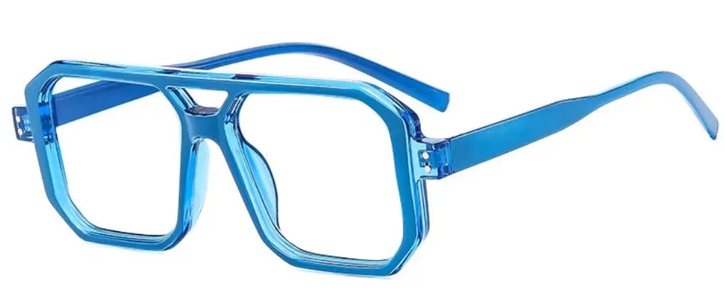 Brand Men Square Black grey Frame Reading Glasses Fashion Women Double Bridge Rice Nail Anti Blue Light Presbyopia Glasses +2 +5
