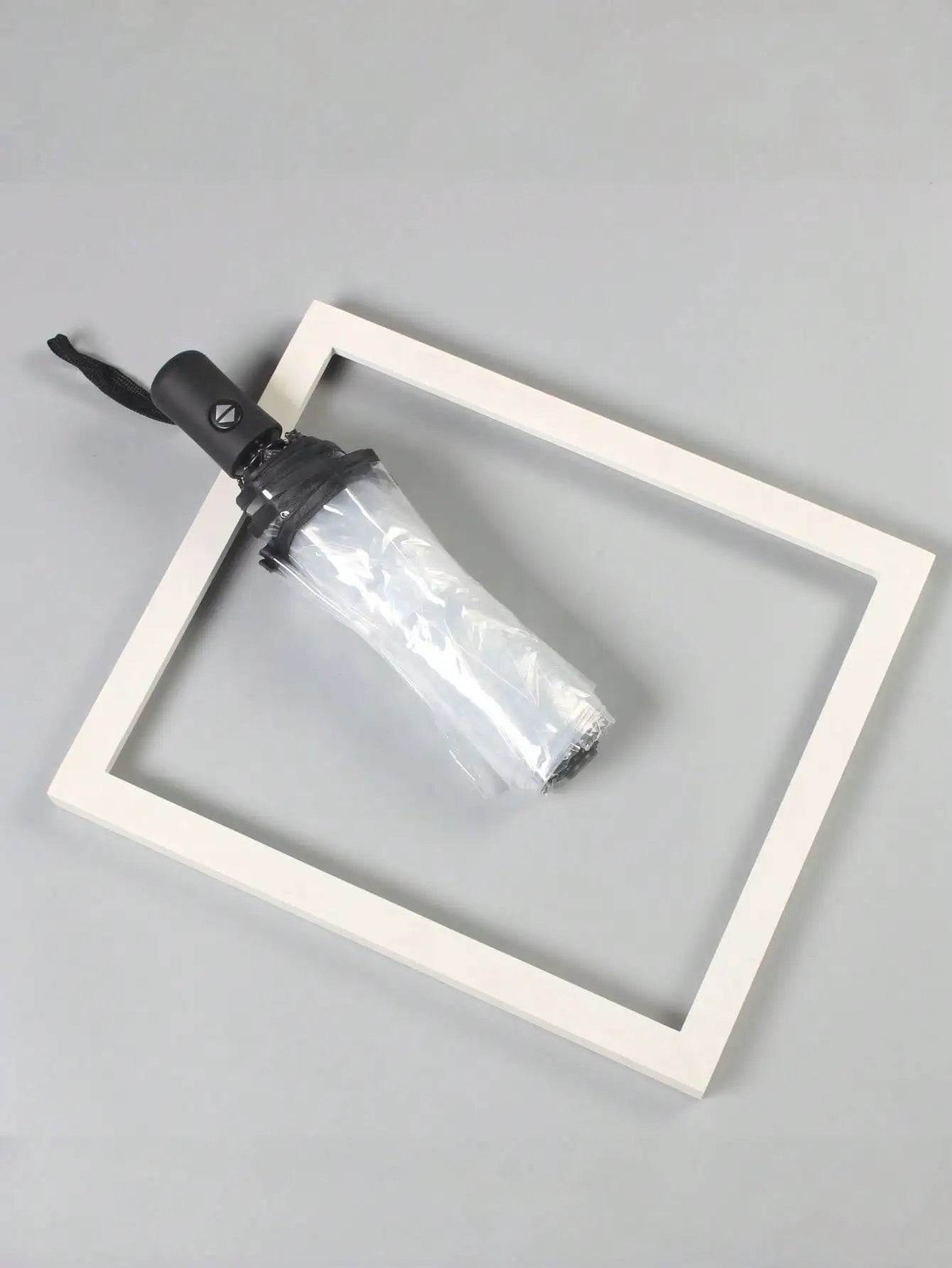 1PC Transparent Automatic Folding Umbrella | 8-rib Wind-Resistant Design | Essential for Commuters and Travelers