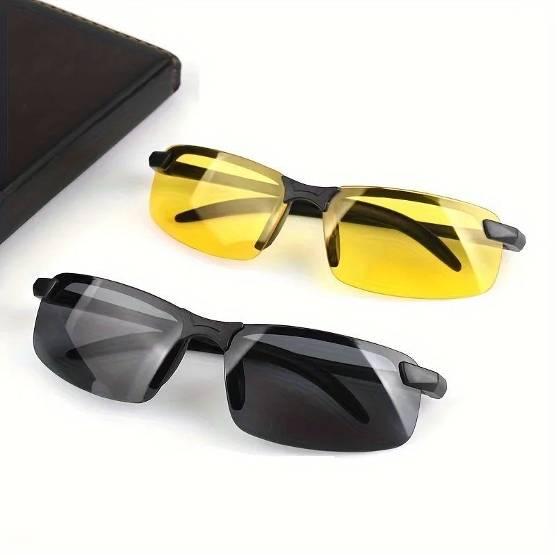 Polarized fashion glasses with daytime and nighttime visual functions, scratch resistant, UV protection