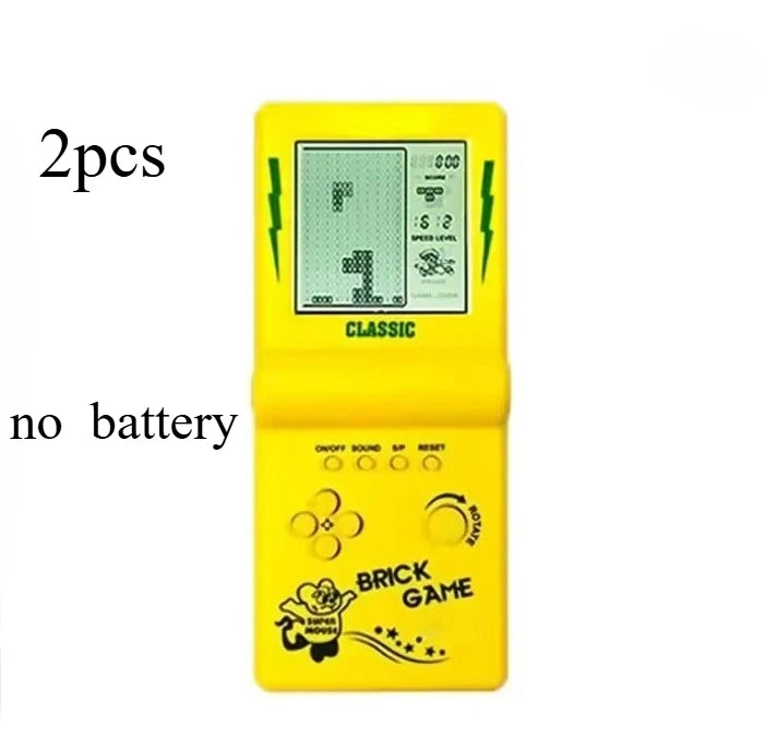 2026 New Large-screen Tetris Game Console Nostalgic Classic Black and White Electronic Handheld Game Console