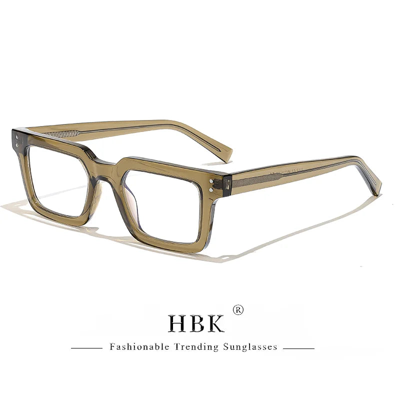 HBK Fashion Glasses Frames for Men TR90 Square Anti Blue Light Women's Daily Simple Business Glasses Optical Eyeglasses Frame