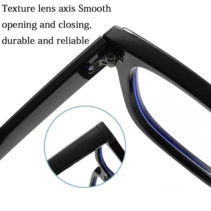 New Simple Spectacles Frame Men Women Ultralight Square Frame Anti Blue Light Transparent Lens Optical Eyeglasses