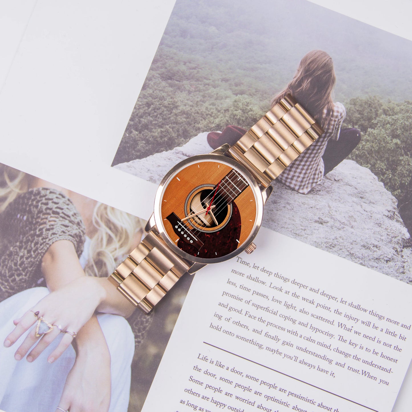 Name Field Watch Men Wrist Original Musical Instrument Bass Clock Wristwatch DIY Dial Logo Rare Watches Family Man Sports Watch
