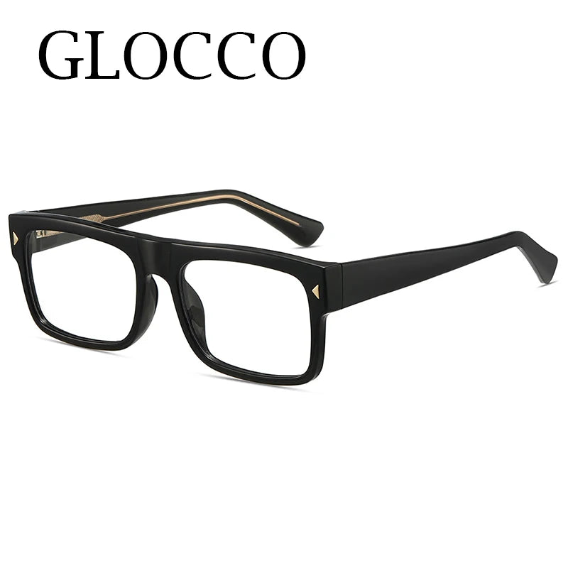 Fashion Men Prescription Myopia Glasses Luxury Brand Black Square Blue Light Blocking Eyewear Male Glasses For Vision 0 To -6.0