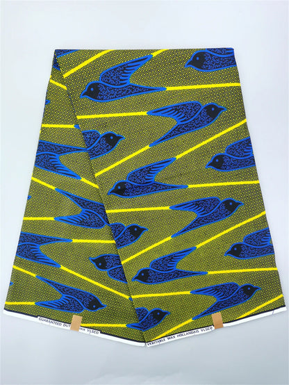 Dutch Ankara Wax Print Fabric High Quality Wax African Hollandais Fabric 100% Cotton Soft African Veritable Real Wax for Dress