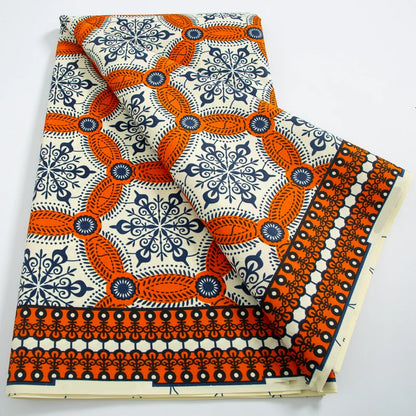African New Wax Fabric Nigeria Ankara Wax Fabrics Newest Design Block Prints Batik Dutch For Dresses Sewing Cloth Materials