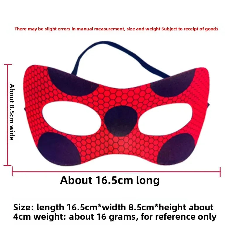 Halloween Polka Dot Ladybug Mask Simple Gift for Adults and Children, Boys and Girls, Performance Stage Costume Props