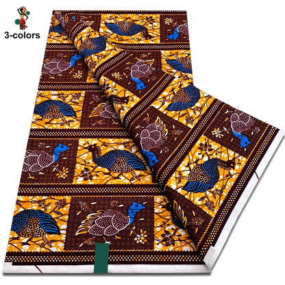 2025 Veritable Wax Guaranteed Real Wax Print Fabric dutch hollandais Pagne African Wax Fabric 6 yards