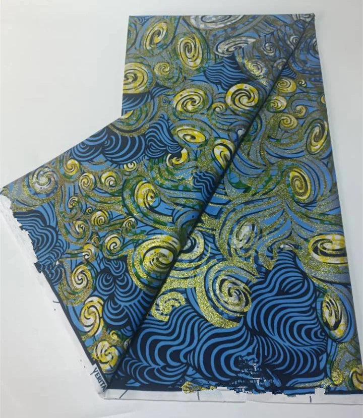 Grand Super 100% Cotton African Wax Fabric High Quality Wax Print Ankara Fabric For Sewing 6yards Women Fabric
