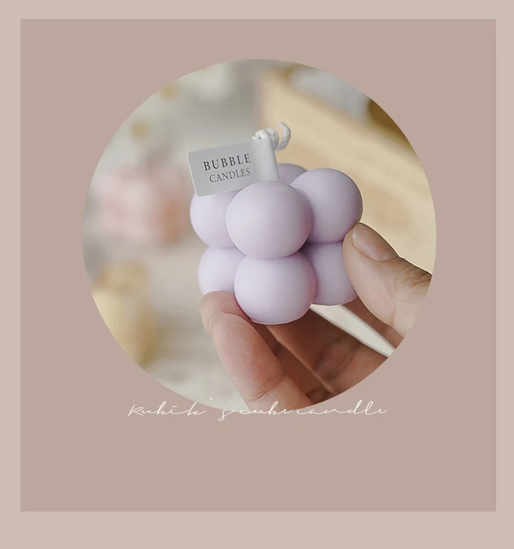 Little Bubble Cube Candle Handmade Scented Candle Aromatherapy Soy Wax Candle Wedding Birthday Candles Party Home Decoration