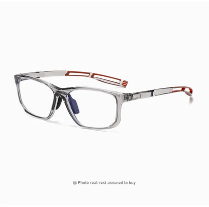YIMARUILI Ultra-light TR90 Sports Glasses Men and Women Outdoor Cycling Fashion Square Optical Prescription Eyeglasses Frame 300