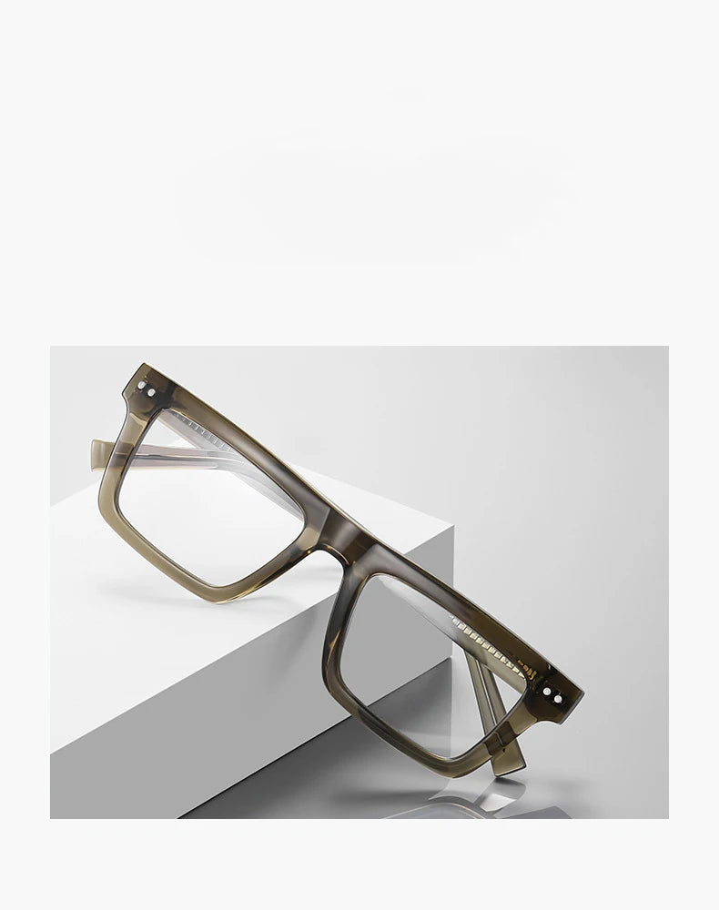 57176 Fashion Optical Spectacle Frames Men Popular Spring Hinge Glasses Frame Women Trend Square Transparent Eyeglass