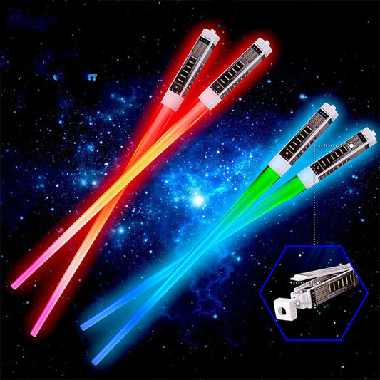 1 Pair LED Glowing Chopsticks Light Up Sticks Versatile Chopsticks for  Carnival Club Party Wedding Birthday Raves Concert