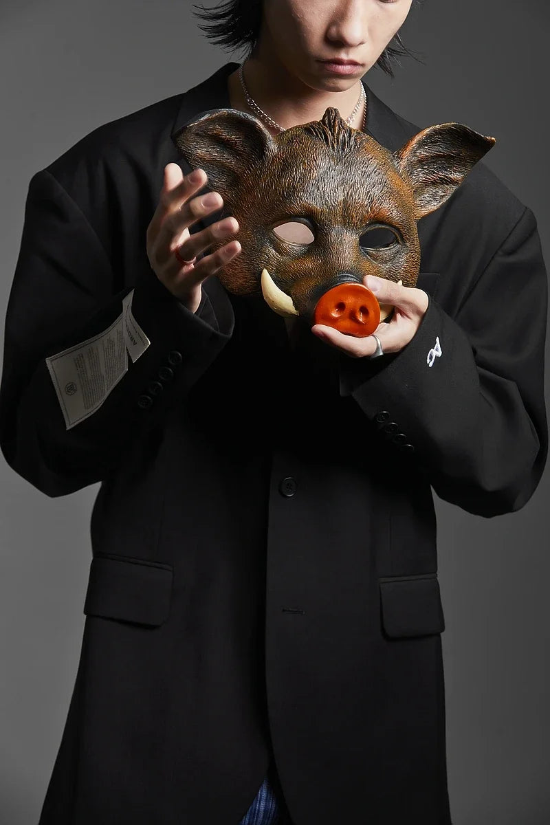 Pig Mask Comfortable Animal Wild Boar Mask for Men LARP Event Women Masquerade Carnival Costume Stage Easter Party Props