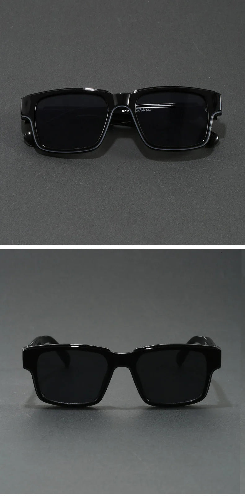 Retro Rectangle Sunglasses for Men Women UV400 Protection Classic Trendy Driving Sun Glasses Outdoor High Quality Travel Glasses