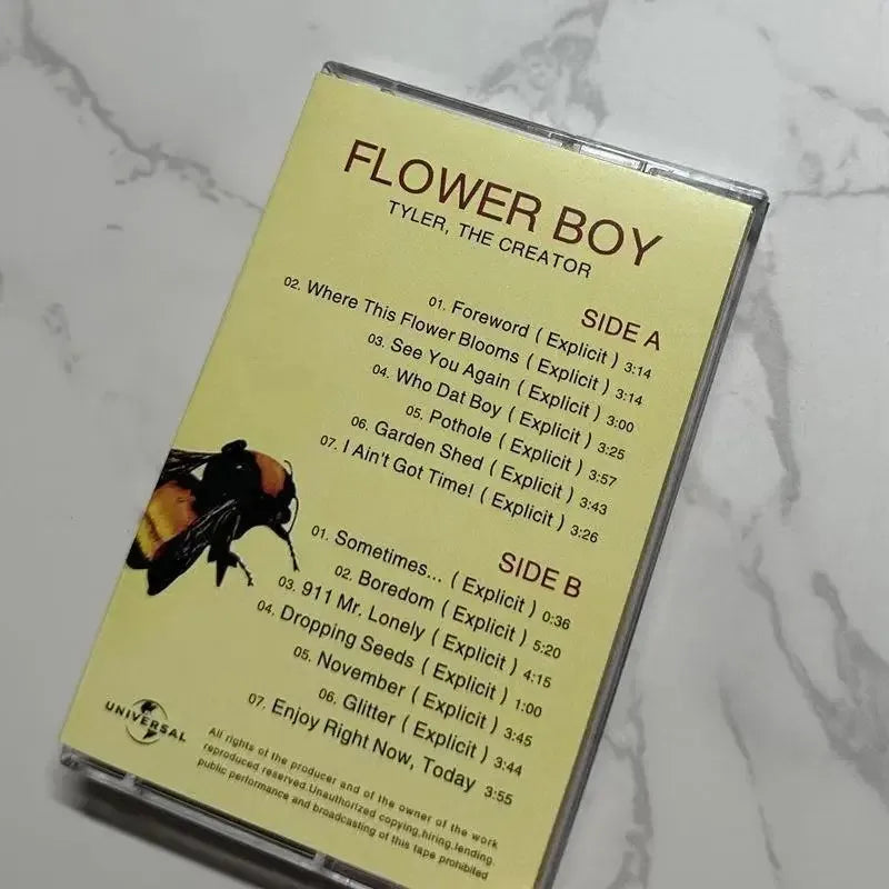 Tyler The Creator Flower Boy CHROMAKOPIAIGOR Music Magnetic Tape Greatest Hits Album Cassette Cosplay Walkman Car Recorder