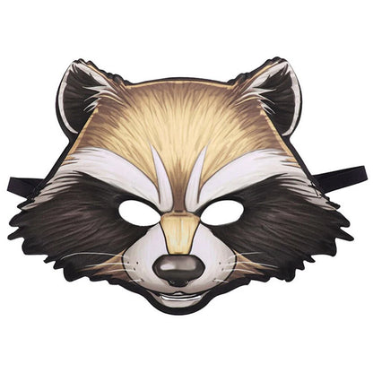 Animal Mask 3D Realistic Half Face Mask Halloween Carnival Masquerade Birthday Party Game Cosplay Costume Accessories Props