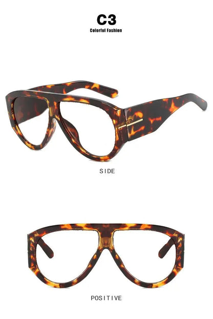 Fashion Oversized Pilot Reading Glasses For Men Women Anti Blue Light Glasses Rivets Presbyopia Eyeglasses Optical Magnifier