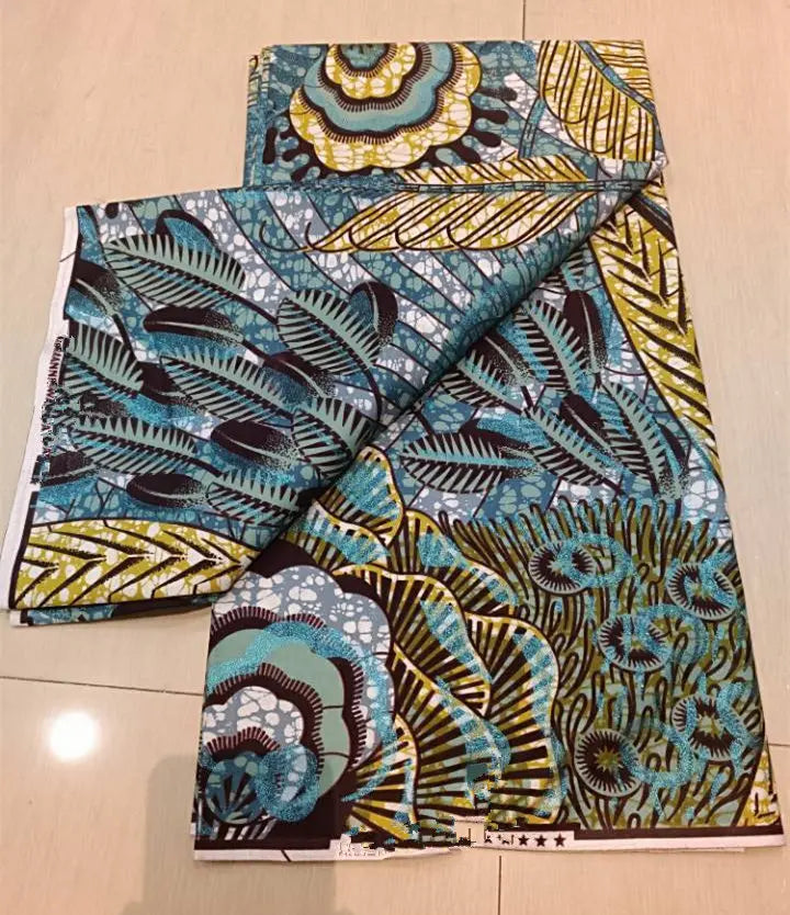 New Ankara Glitter Golden Wax Soft Flash Gold Print Batik High Quality Pagne Purple Women Tissus African Grand Golden Wax Fabric
