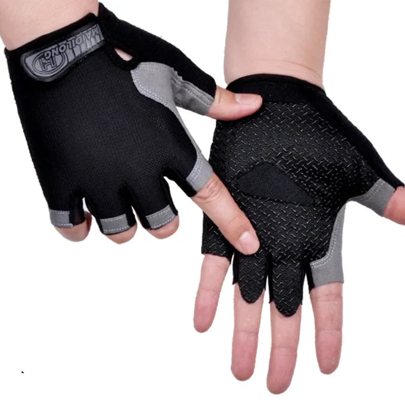 Gym Gloves Women Men Weightlifting Dumbbell Fitness Sport Training Exercise Gloves Non Slip Breathable Fingerless Cycling Gloves