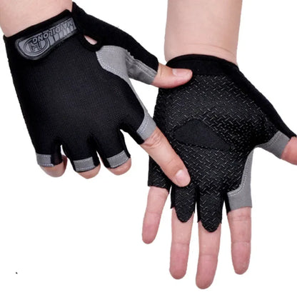 Gym Gloves Women Men Weightlifting Dumbbell Fitness Sport Training Exercise Gloves Non Slip Breathable Fingerless Cycling Gloves