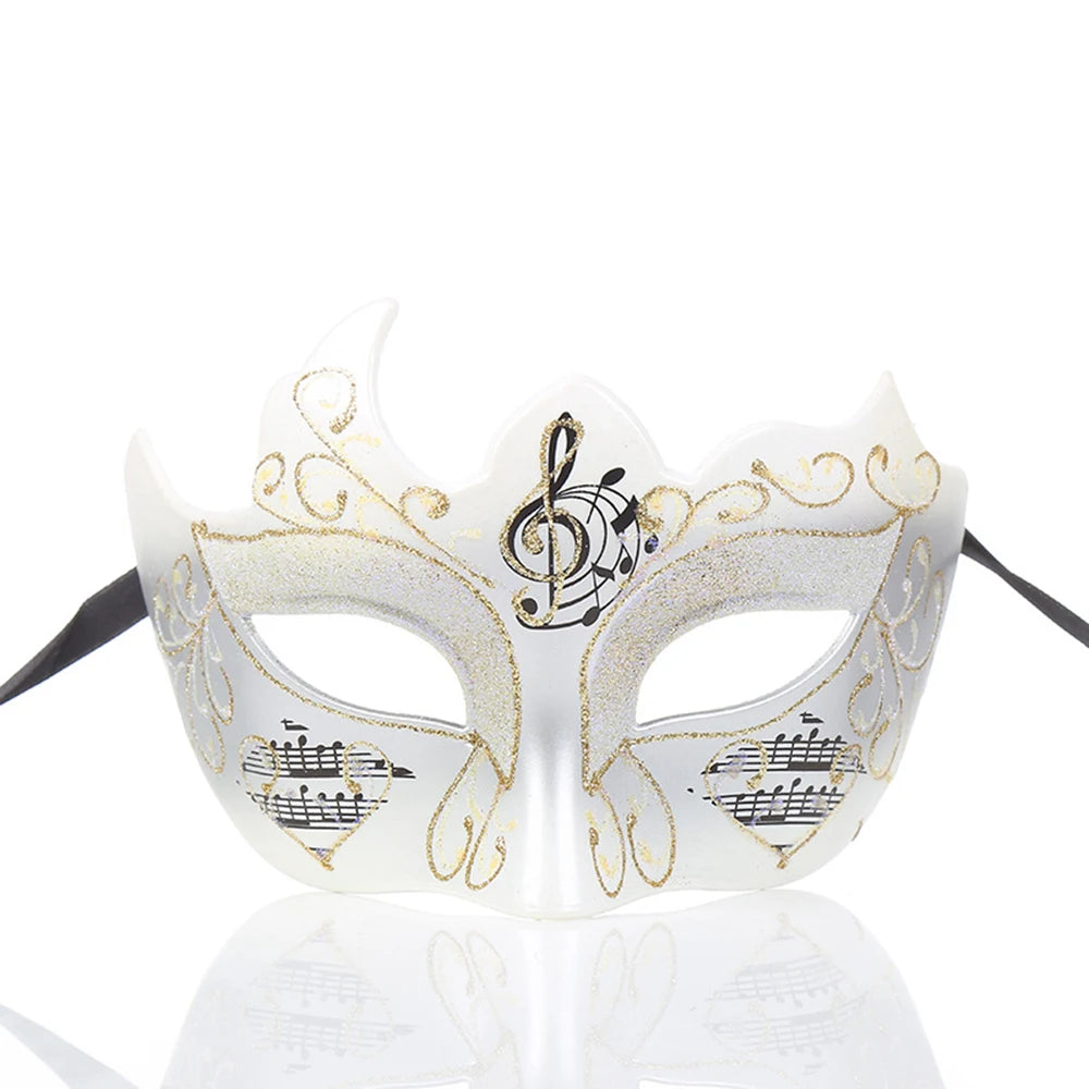 Vintage Style Painted Female Venetian Mask for Masquerade Carnival Halloween Costume Party Grand Events Cosplay Male Face Masks