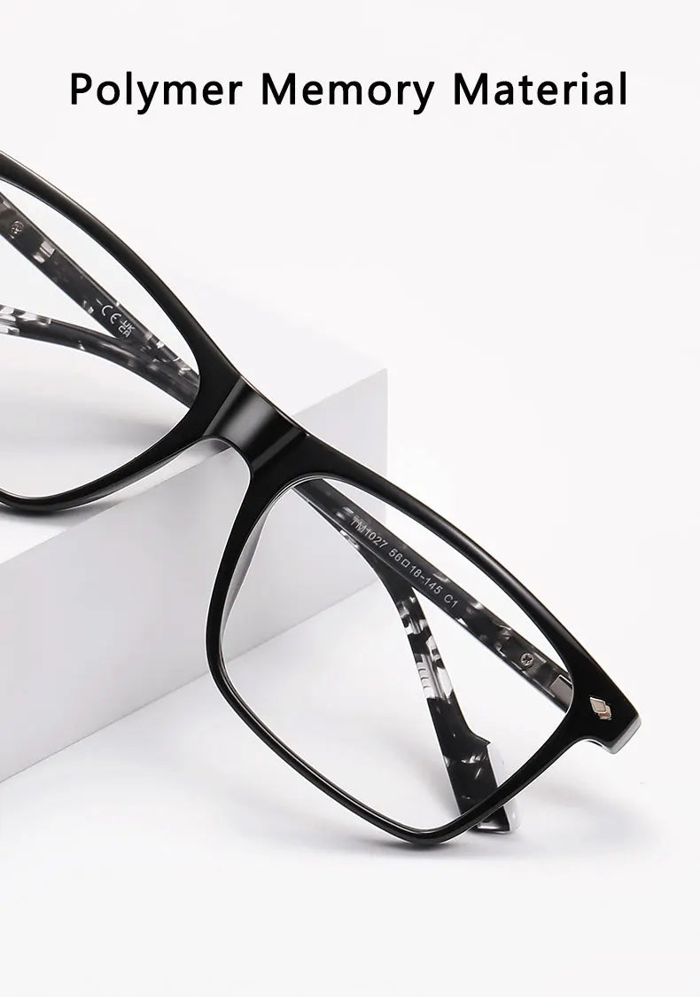 Blue Light Blocking Glasses for Men Women TR90 Square Frame Anti Eyestrain Computer Gaming Glasses Lightweight Unisex