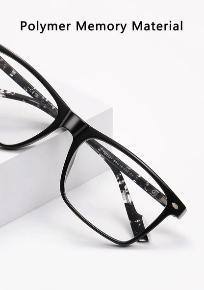 Blue Light Blocking Glasses for Men Women TR90 Square Frame Anti Eyestrain Computer Gaming Glasses Lightweight Unisex