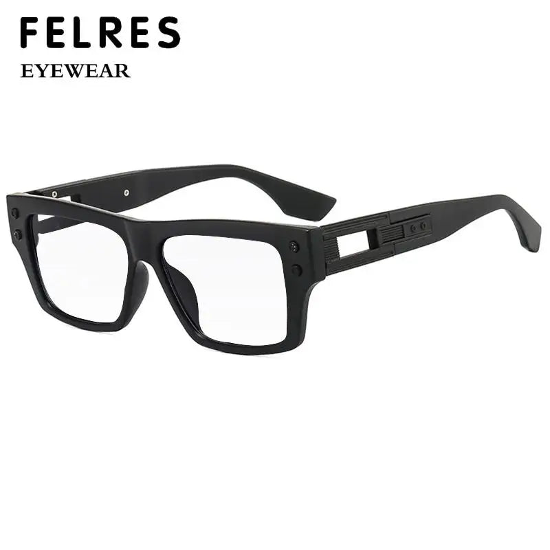 Thick Frame Anti Blue Light Reading Glasses Men Brand Design Square Finished Optical Presbyopic Glasses Customized Diopter