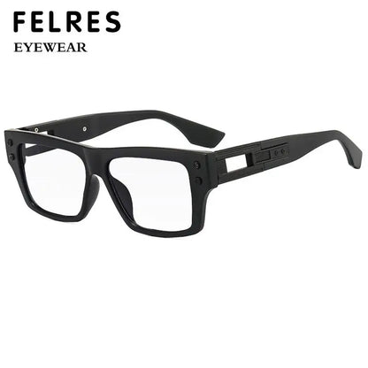 Thick Frame Anti Blue Light Reading Glasses Men Brand Design Square Finished Optical Presbyopic Glasses Customized Diopter