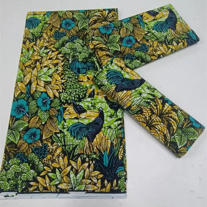 Grand Super Original African Wax Fabric High Quality Nigerian Print Ankara Fabric For Sewing 6 Yard Women Dress 100% Cotton