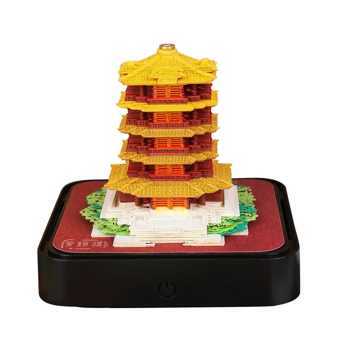 Love Castle 3D Memo Pad Paper Carving Art Calendar Fantasy Castle Notepad 3D Paper Card Decor New Year Valentine's Day Gift Box