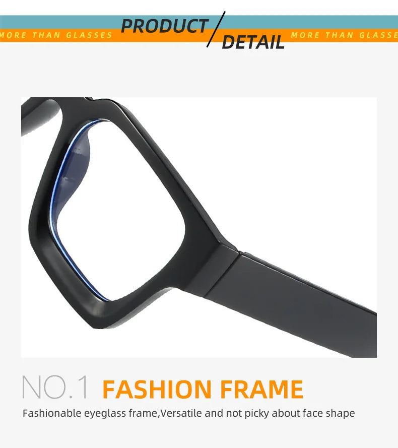 New Transparent Computer Glasses Frame Women Men Anti Blue Light Square Eyewear Blocking Glasses Optical Spectacle Eyeglass