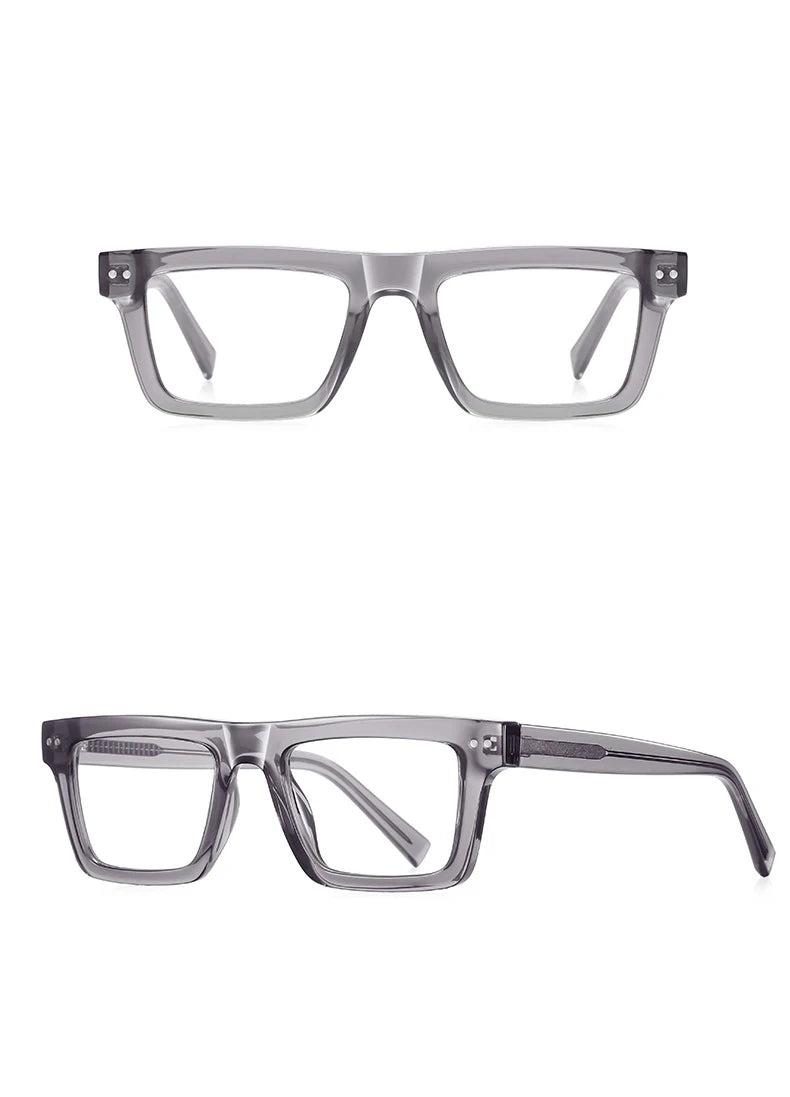 57176 Fashion Optical Spectacle Frames Men Popular Spring Hinge Glasses Frame Women Trend Square Transparent Eyeglass