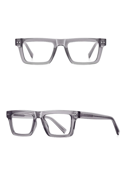 57176 Fashion Optical Spectacle Frames Men Popular Spring Hinge Glasses Frame Women Trend Square Transparent Eyeglass