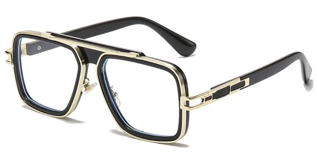 Transparent HD Anti Blue Light Reading Glasses Luxury Brand Punk Square Eyeglasses Women Men Reader Farsighted Eyewear Okulary